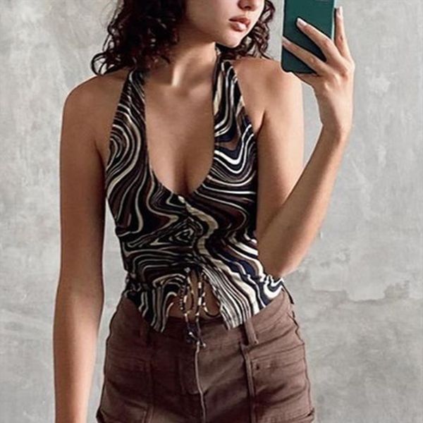 sweetown wave print halter womens tank crop cross cut out baby tee y2k aesthetic brown beach women sexy, White
sweetown wave print halter womens tank crop cross cut out baby tee y2k aesthetic brown beach women sexy, White
