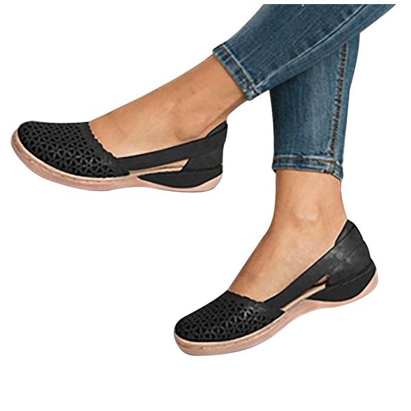 summer women wedges orthopedic sandals office shoes ladies hollow out vintage slip on casual sewing bunion, Black
summer women wedges orthopedic sandals office shoes ladies hollow out vintage slip on casual sewing bunion, Black