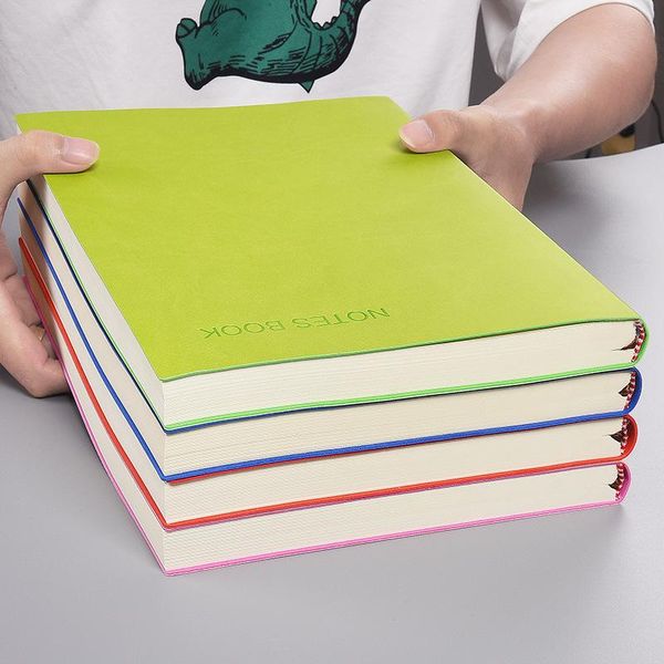 soft leather thickened horizontal notebook a4 minimal working exercise books for records meeting minutes office accessories notepads, Purple;pink
soft leather thickened horizontal notebook a4 minimal working exercise books for records meeting minutes office accessories notepads, Purple;pink