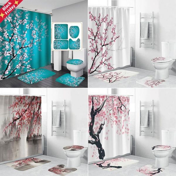 plum blossom 3d hd printed fabric shower curtains bathroom curtain set flower non-slip rugs toilet lid cover and bath mat carpet
plum blossom 3d hd printed fabric shower curtains bathroom curtain set flower non-slip rugs toilet lid cover and bath mat carpet