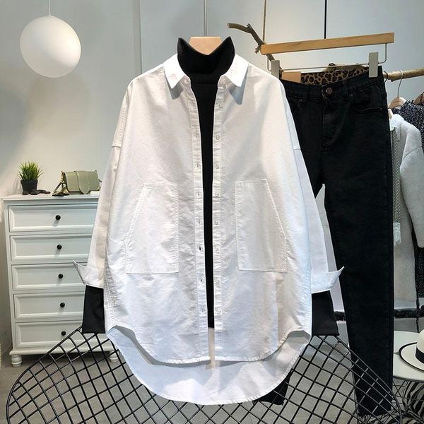 women's blouses & shirts cotton 100% white women summer turn-down collar pocket loose casual all match female outwear coats
women's blouses & shirts cotton 100% white women summer turn-down collar pocket loose casual all match female outwear coats