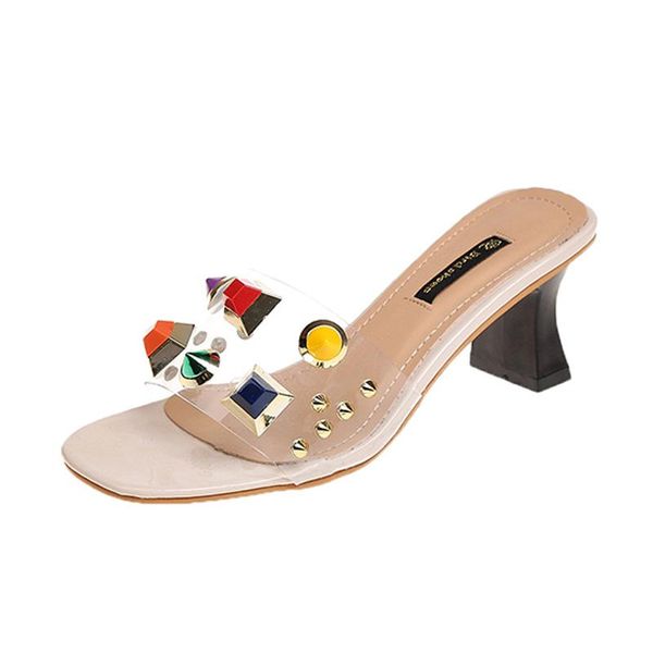 slippers summer colorful clear transparent women shoes woman mules slides peep toe high heels female ladies, Black
slippers summer colorful clear transparent women shoes woman mules slides peep toe high heels female ladies, Black
