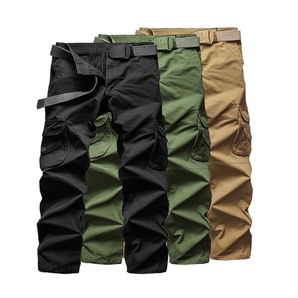 men's casual trousers multi-pocket overalls loose cotton washed clothing pants, Black
men's casual trousers multi-pocket overalls loose cotton washed clothing pants, Black