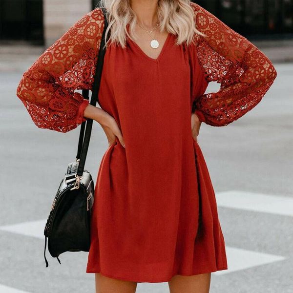 womens boho dress hollow out lantern long sleeve v neck short mini ladies summer loose red dresses beachwear casual, Black;gray
womens boho dress hollow out lantern long sleeve v neck short mini ladies summer loose red dresses beachwear casual, Black;gray