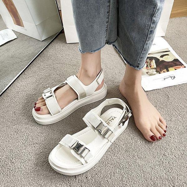 sandals fashion women round toe platform summer solid color leather female casual sewing increase sandy beach, Black
sandals fashion women round toe platform summer solid color leather female casual sewing increase sandy beach, Black
