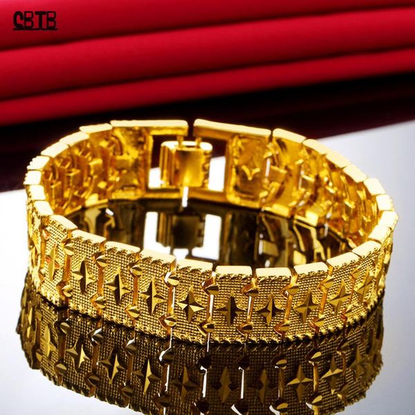 link, chain gold bracelet atmosphere luxury fashion jewelry middle east banquet wedding accessories men's gift, Black
link, chain gold bracelet atmosphere luxury fashion jewelry middle east banquet wedding accessories men's gift, Black
