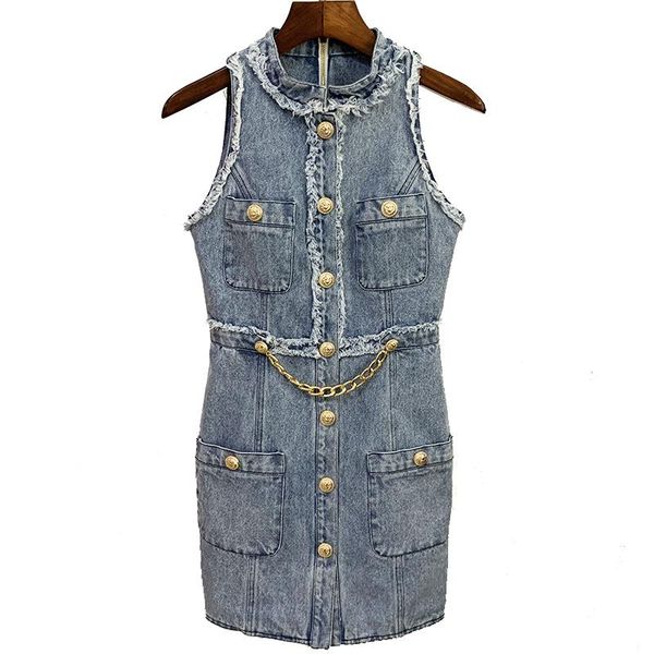 casual dresses 2021 summer dress metal lion chain women denim sleeveless vest lady, Black;gray
casual dresses 2021 summer dress metal lion chain women denim sleeveless vest lady, Black;gray
