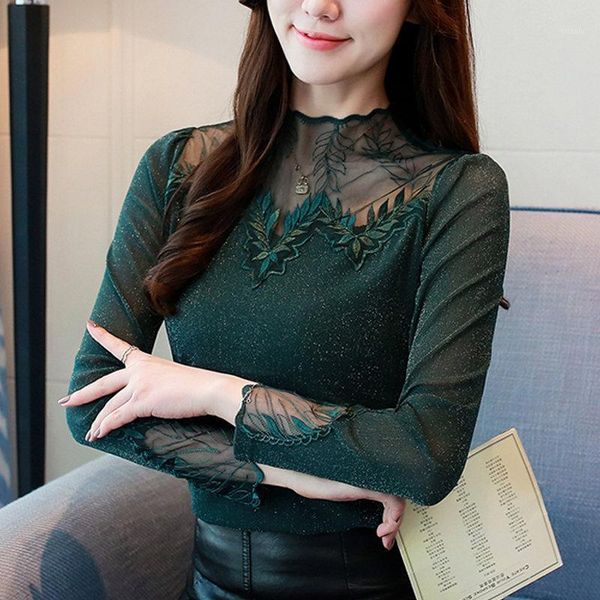 women's blouses & shirts women elegant lace patchwork plus size fashion autumn blouse long sleeve green, White
women's blouses & shirts women elegant lace patchwork plus size fashion autumn blouse long sleeve green, White