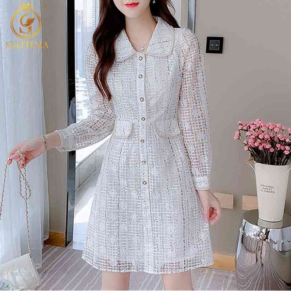 spring women lace dress korean chic slim waist single-breasted female long sleeves vestido da festa 210520, Black;gray
spring women lace dress korean chic slim waist single-breasted female long sleeves vestido da festa 210520, Black;gray