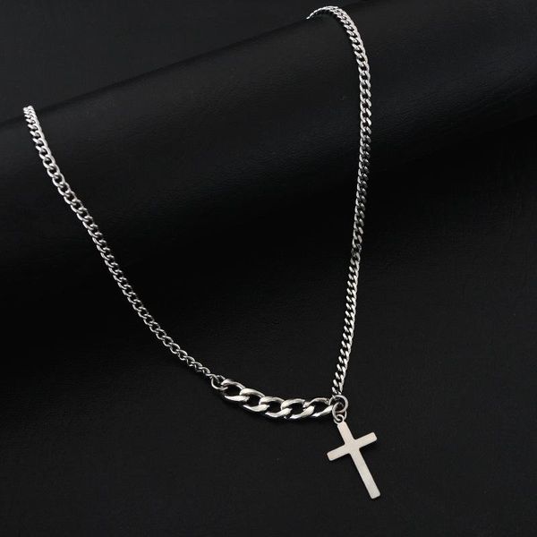 titanium steel cross necklace female male fashion normcore style ins simple non-mainstream design clavicle chain does not fade chains, Silver
titanium steel cross necklace female male fashion normcore style ins simple non-mainstream design clavicle chain does not fade chains, Silver