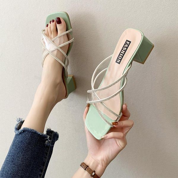 shoes square heel woman's slippers heeled mules med luxury slides block 2021 soft high designer pu pumps rubber cross-tied hoof, Black
shoes square heel woman's slippers heeled mules med luxury slides block 2021 soft high designer pu pumps rubber cross-tied hoof, Black