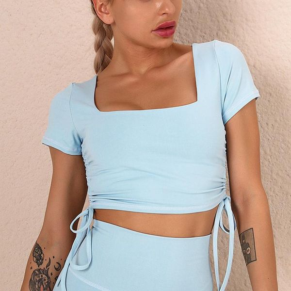 women's short t-shirt with straps blouse summer clothes for women t-shirts woman sports crop fitness yoga outfit
women's short t-shirt with straps blouse summer clothes for women t-shirts woman sports crop fitness yoga outfit