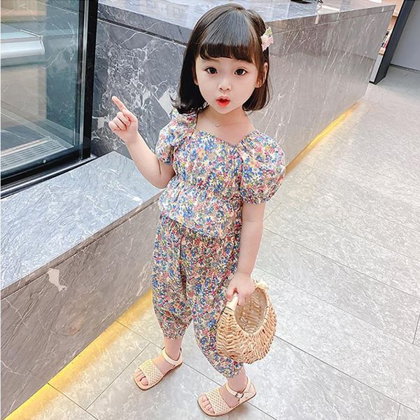 clothing sets summer children's clothes set puff sleeve floral print t-shirt + pants casual cute vacation style girl 2-6 years old, White
clothing sets summer children's clothes set puff sleeve floral print t-shirt + pants casual cute vacation style girl 2-6 years old, White