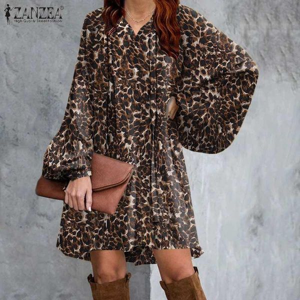 casual dresses zanzea 2021 spring print shirt dress stylish women's leopard sundresspuff sleeve short vestidos female robe femme, Black;gray
casual dresses zanzea 2021 spring print shirt dress stylish women's leopard sundresspuff sleeve short vestidos female robe femme, Black;gray