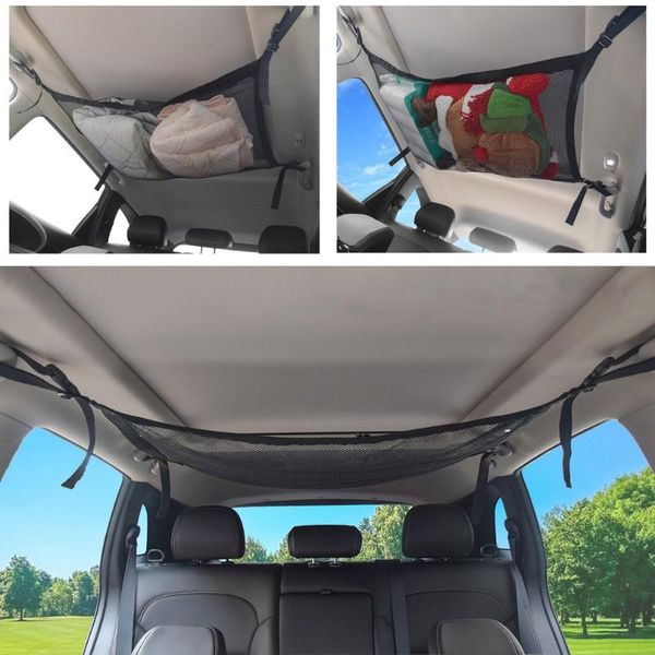 car organizer 50x70cm ceiling storage net pocket roof interior cargo bag trunk pouch sundries accessories
car organizer 50x70cm ceiling storage net pocket roof interior cargo bag trunk pouch sundries accessories