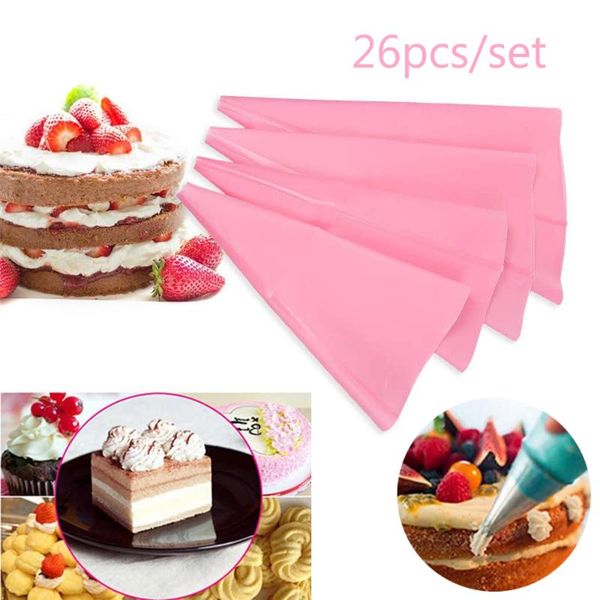 baking & pastry tools 26 pcs/set silicone bag tips kitchen diy icing piping cream reusable bags cake decorating
baking & pastry tools 26 pcs/set silicone bag tips kitchen diy icing piping cream reusable bags cake decorating