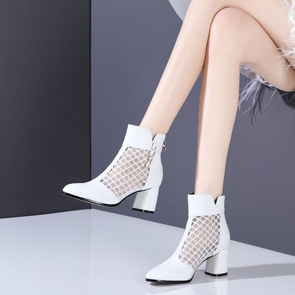 boots 2021 summer fashion genuine leather womens ankle high heel breathable mesh women wedding party shoes, Black
boots 2021 summer fashion genuine leather womens ankle high heel breathable mesh women wedding party shoes, Black
