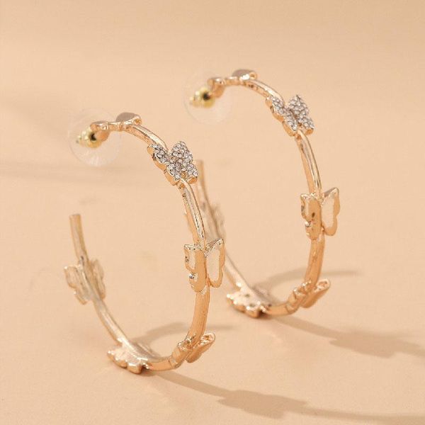 hoop & huggie 2021 ins gold butterfly insects bling rhinestone irregular earrings trendy fashion korean women party jewelry bijoux, Golden;silver
hoop & huggie 2021 ins gold butterfly insects bling rhinestone irregular earrings trendy fashion korean women party jewelry bijoux, Golden;silver