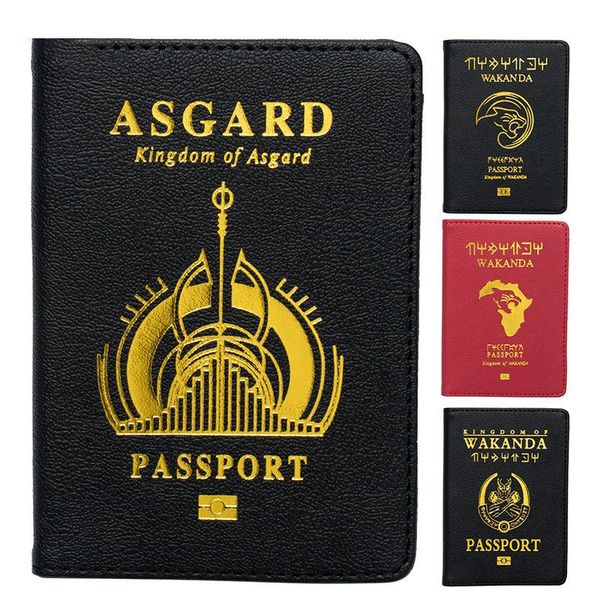 card holders pu leather travel passport holder covers bag wakanda asgard business bank id cover case wallet for men, Brown;gray
card holders pu leather travel passport holder covers bag wakanda asgard business bank id cover case wallet for men, Brown;gray