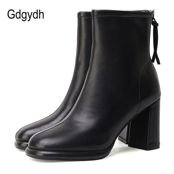boots gdgydh concise genuine leather ankle women back zipper basic working office shoes chunky heel comfort, Black
boots gdgydh concise genuine leather ankle women back zipper basic working office shoes chunky heel comfort, Black