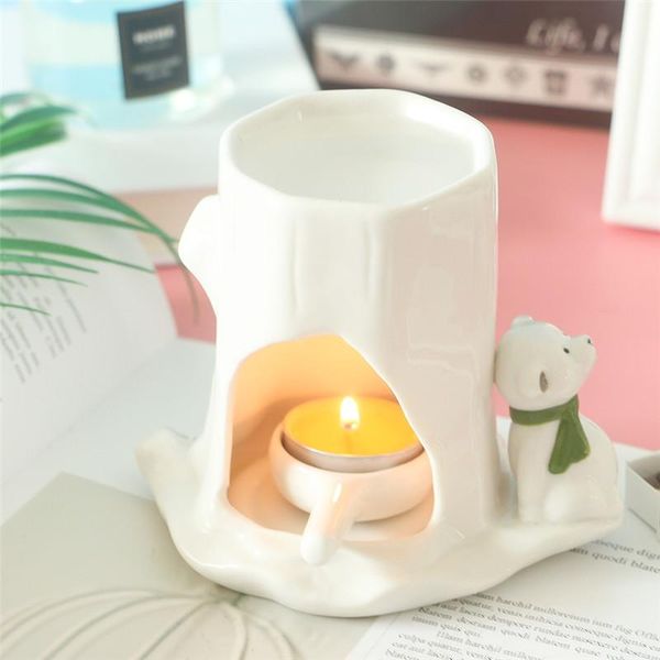 fragrance lamps cartoon bear ceramic candle holder essential oil lamp aroma burner simple candlestick home wedding decor
fragrance lamps cartoon bear ceramic candle holder essential oil lamp aroma burner simple candlestick home wedding decor