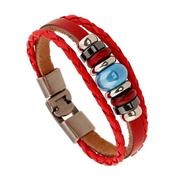 sweet red color handmade beading genuine leather wristbands women men lucky leather bracelets decoration party wedding bangles, Golden;silver
sweet red color handmade beading genuine leather wristbands women men lucky leather bracelets decoration party wedding bangles, Golden;silver