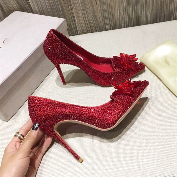 2021 designer luxury cinderella crystal shoes red flat bottom bridal dance shiny women's wedding diamond banquet high heels10.5cm 35-40, Black
2021 designer luxury cinderella crystal shoes red flat bottom bridal dance shiny women's wedding diamond banquet high heels10.5cm 35-40, Black