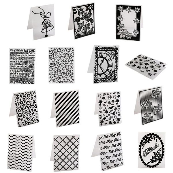 craft tools bell clock handprint wave slash diy plastic embossing folders for scrapbooking paper card making decoration supplies
craft tools bell clock handprint wave slash diy plastic embossing folders for scrapbooking paper card making decoration supplies