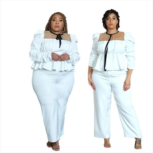 suits office sets with lacing womens tracksuits mesh collar long sleeve white and trouser plus size ladies outfit wholesale, Gray
suits office sets with lacing womens tracksuits mesh collar long sleeve white and trouser plus size ladies outfit wholesale, Gray