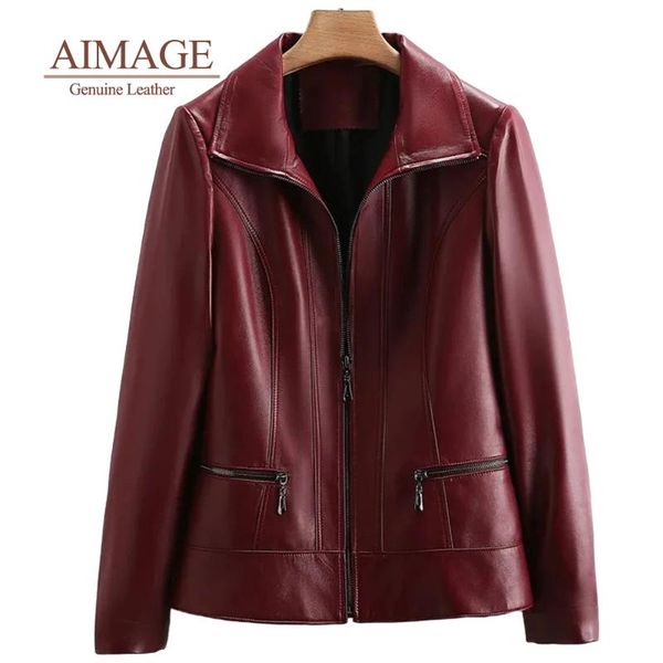 women's leather & faux 5xl women100% real sheepskin jaqueta de couro feminina red ladies autumn winter sheep slim jacket zipper py150, Black
women's leather & faux 5xl women100% real sheepskin jaqueta de couro feminina red ladies autumn winter sheep slim jacket zipper py150, Black