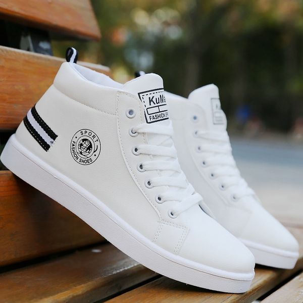 casual sneakers high shoes men white sport shoes 2021 new arrival ankle boots leather sneakers male shoes, Black
casual sneakers high shoes men white sport shoes 2021 new arrival ankle boots leather sneakers male shoes, Black