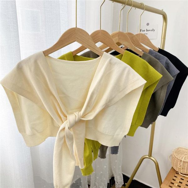 scarves fashion fake collar pullover winter women thicken windproof shawl warm scarve female summer solid color wool knit neck guard, Blue;gray
scarves fashion fake collar pullover winter women thicken windproof shawl warm scarve female summer solid color wool knit neck guard, Blue;gray
