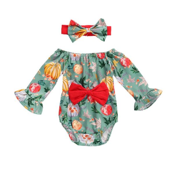 0-24m 5 styles halloween pumpkin print outfits baby boys girls kids elastic neck long flare sleeve bowknot patchwork rompers jumpsuits, Blue
0-24m 5 styles halloween pumpkin print outfits baby boys girls kids elastic neck long flare sleeve bowknot patchwork rompers jumpsuits, Blue