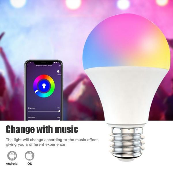 bulbs 15w wifi smart light bulb e27 b22 led rgb lamp work with alexa/google home rgb+white dimmable timer function
bulbs 15w wifi smart light bulb e27 b22 led rgb lamp work with alexa/google home rgb+white dimmable timer function