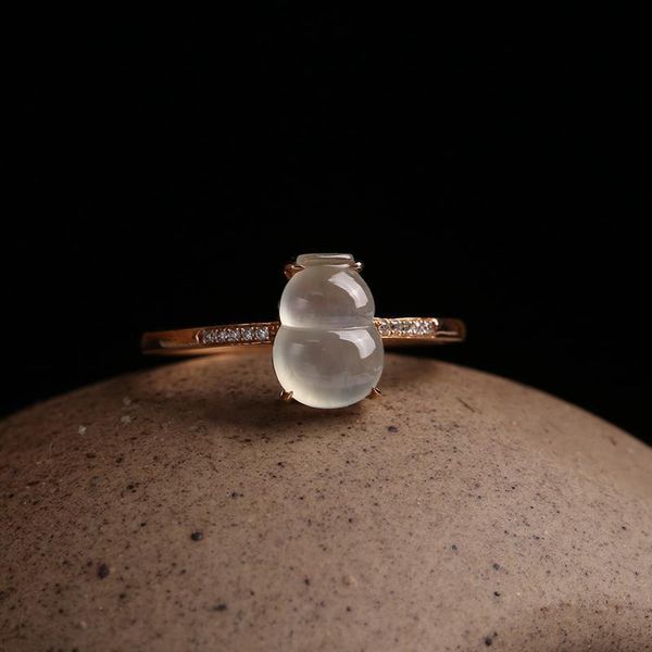 cluster rings designer original natural seed gourd chalcedony opening adjustable ring elegant creative charm women's silver jewelry, Golden;silver
cluster rings designer original natural seed gourd chalcedony opening adjustable ring elegant creative charm women's silver jewelry, Golden;silver