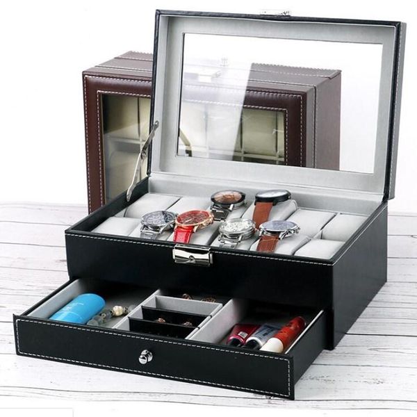 storage boxes & bins men's and women's pu leather watch box padlock buggy bag with word 12 grid single layer/double layer gift
storage boxes & bins men's and women's pu leather watch box padlock buggy bag with word 12 grid single layer/double layer gift