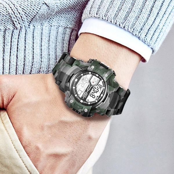 military men watch sports camouflage green waterproof wristwatches led alarm watches men's digital reloj hombre, Slivery;brown
military men watch sports camouflage green waterproof wristwatches led alarm watches men's digital reloj hombre, Slivery;brown