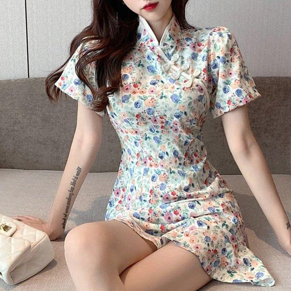 casual dresses women 2021 women's young cheongsam dress vestido de mujer femme robe, Black;gray
casual dresses women 2021 women's young cheongsam dress vestido de mujer femme robe, Black;gray