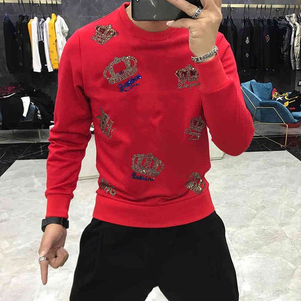 men's hoodies & sweatshirts 5 colors plus size thicken sweatshirt with male hood shiny hip hop crown diamond oversized winter and autum, Black
men's hoodies & sweatshirts 5 colors plus size thicken sweatshirt with male hood shiny hip hop crown diamond oversized winter and autum, Black