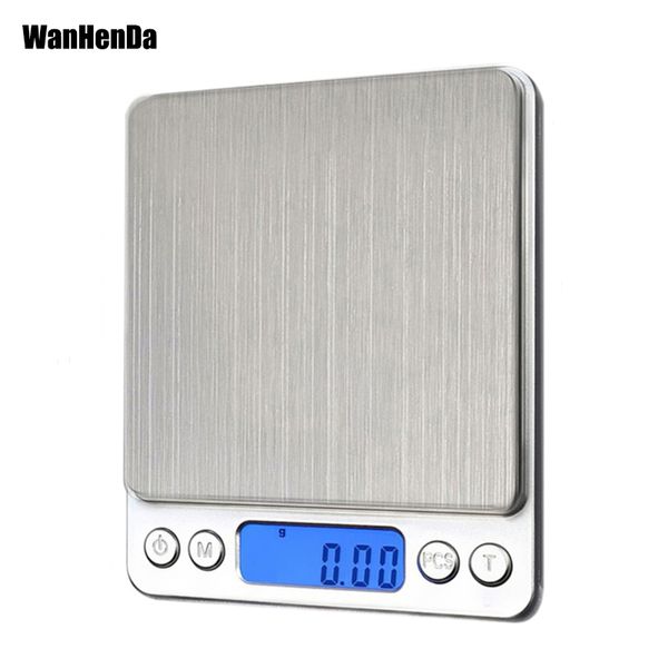 new 500/0.01g 3000g/0.1g lcd portable mini electronic digital scales pocket case postal kitchen jewelry weight balance scale