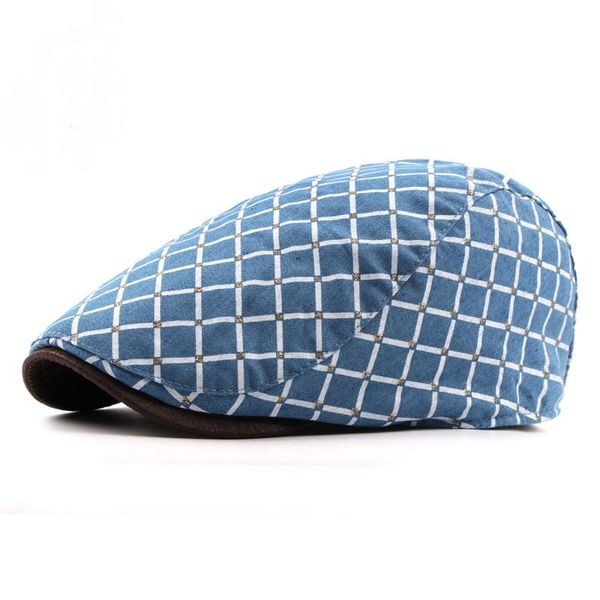 berets women cotton plaid beret stylish curved brim cap vintage sboy hats duckbill hat driving caps adjustable size, Blue;gray
berets women cotton plaid beret stylish curved brim cap vintage sboy hats duckbill hat driving caps adjustable size, Blue;gray
