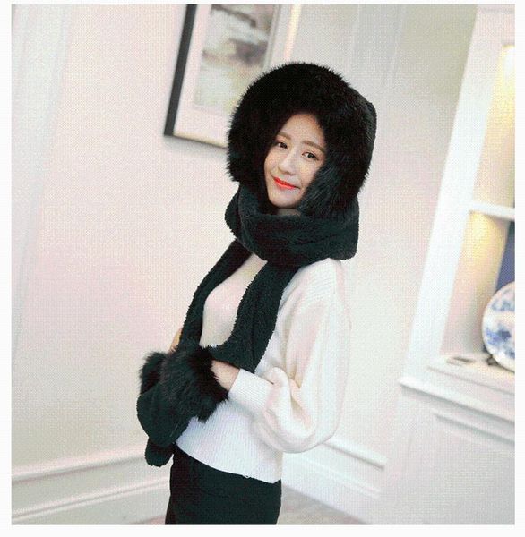 hats, scarves & gloves sets woman winter hat scarf warm fake fur set fashion female thick neck circle decor fy27, Blue;gray
hats, scarves & gloves sets woman winter hat scarf warm fake fur set fashion female thick neck circle decor fy27, Blue;gray