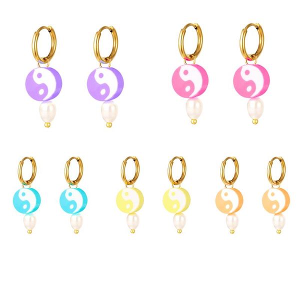 hoop & huggie canner copper ethnic soft pottery yin yang freshwater pearl earring for girl teens ear buckle 2021 trend fashion jewelry gifts, Golden;silver
hoop & huggie canner copper ethnic soft pottery yin yang freshwater pearl earring for girl teens ear buckle 2021 trend fashion jewelry gifts, Golden;silver