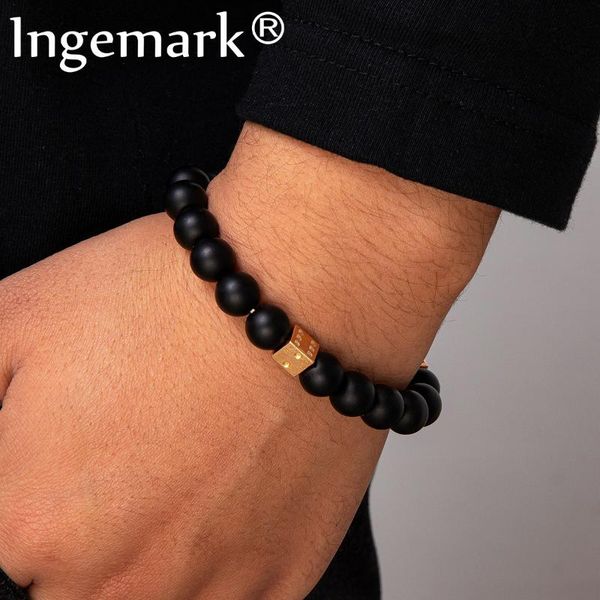 link, chain neo-gothic black synthetic stone beaded couple jewelry bracelets for men classic bracelet hand accessories
link, chain neo-gothic black synthetic stone beaded couple jewelry bracelets for men classic bracelet hand accessories
