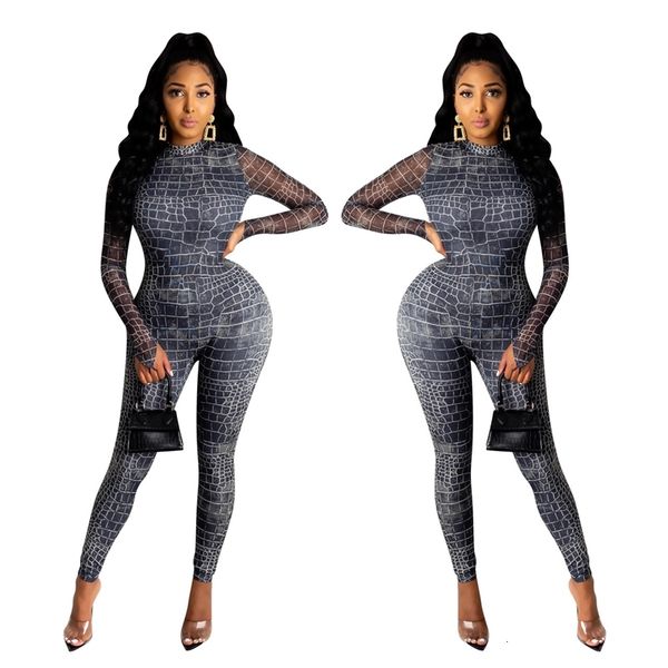 selling women ny jumpsuits with serpentine printing autumn female's casual full sleeve o-neck rompers nightclub, Black;white
selling women ny jumpsuits with serpentine printing autumn female's casual full sleeve o-neck rompers nightclub, Black;white