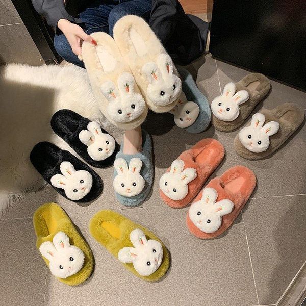 autumn and winter slippers korean cartoon plush slipper flat home non-slip shoes warm baotou cotton, Black
autumn and winter slippers korean cartoon plush slipper flat home non-slip shoes warm baotou cotton, Black