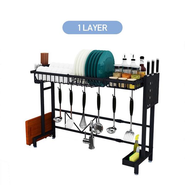 kitchen storage & organization 1/2tier multi-use stainless steel dishes rack dual sink drain adjustable dish shelf drying
kitchen storage & organization 1/2tier multi-use stainless steel dishes rack dual sink drain adjustable dish shelf drying