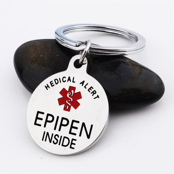 keychains epipen tag, bag tag - zipper pull entirely stainless steel alert symbol id keyring, Silver
keychains epipen tag, bag tag - zipper pull entirely stainless steel alert symbol id keyring, Silver