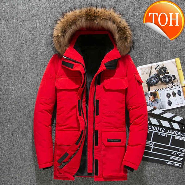 men -30 degree winter jacket down parkas white duck coat fur hooded thick warm windbproof snow overcoat s-xxxl, Black
men -30 degree winter jacket down parkas white duck coat fur hooded thick warm windbproof snow overcoat s-xxxl, Black