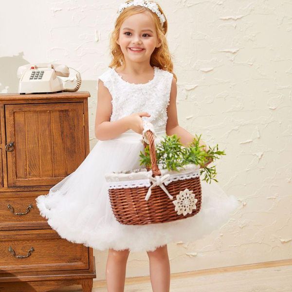 girl's dresses flower girls dress bow illusion sleeveless embroidery lace tulle o-neck knee-length luxury white kids party princess gow, Red;yellow
girl's dresses flower girls dress bow illusion sleeveless embroidery lace tulle o-neck knee-length luxury white kids party princess gow, Red;yellow
